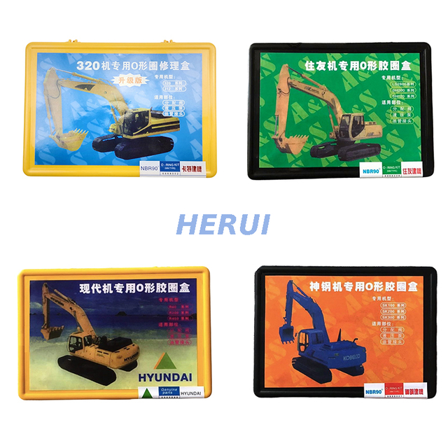 CAT Doosan/Daewoo Kato Sumitomo Hyundai Komatsu Hitachi Excavator Boxed O-Ring Kit 